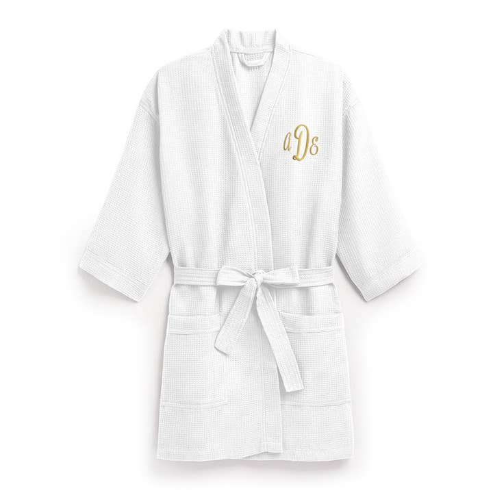 Weddingstar Inc. - Wholesale Robe - Women's - Women’s Waffle Knit Robe - White