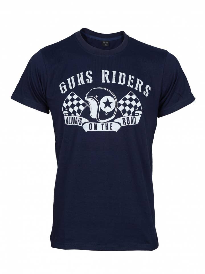 T-Shirt en coton ELEVEN Blue pour la vente par Guns