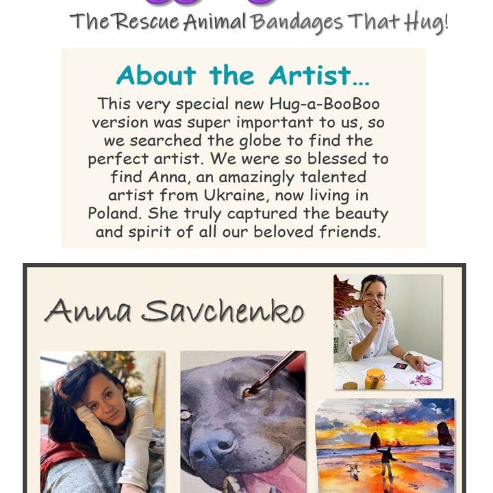 Hug-a-BooBoo - Wholesale Bandaids/Bandages - Hug-a-BooBoo "Hugging Paws Rescue Dogs" Bandages 24ct Box