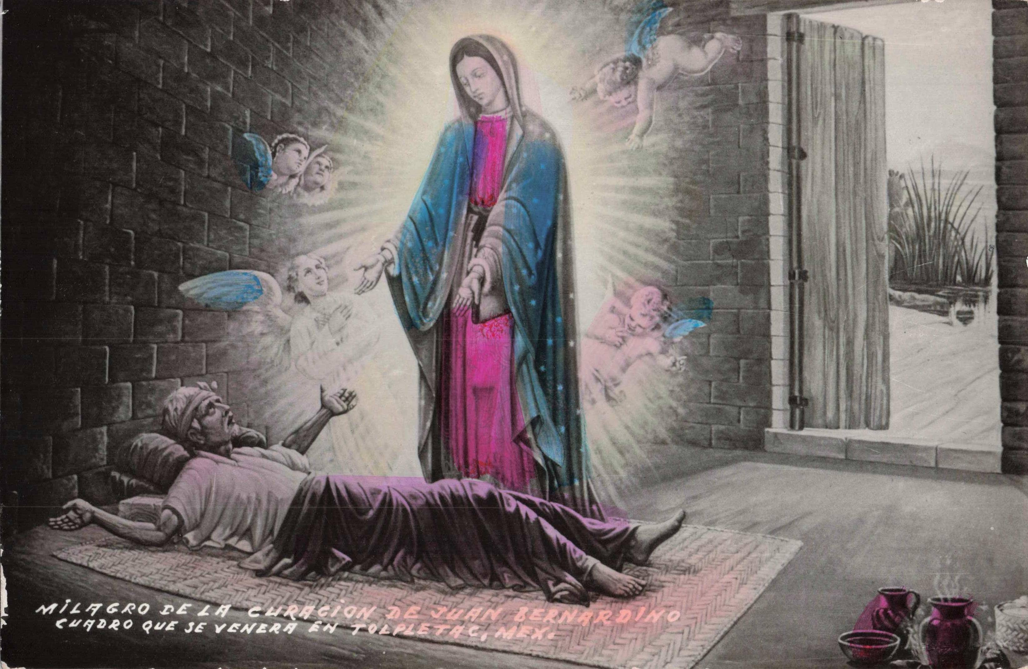 Tesoros Trading Company - Wholesale Religious Card -  Religious Hand-Tinted Card, Mx.- Virgen de Guadalupe, PSC16