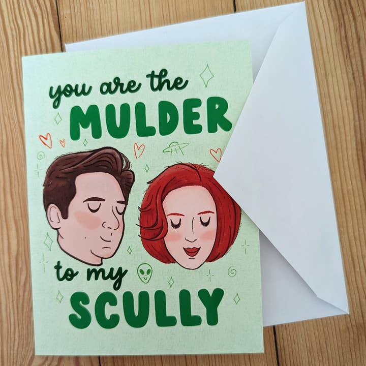 Sadsquatch – wholesale Kärlekskort – Mulder till min Scully - X-Files romantiska gratulationskort