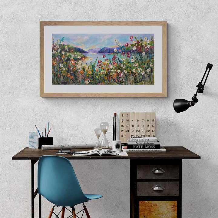 Afdruk op papier van 'Waterside' voor wholesale door Rhian John Paintings