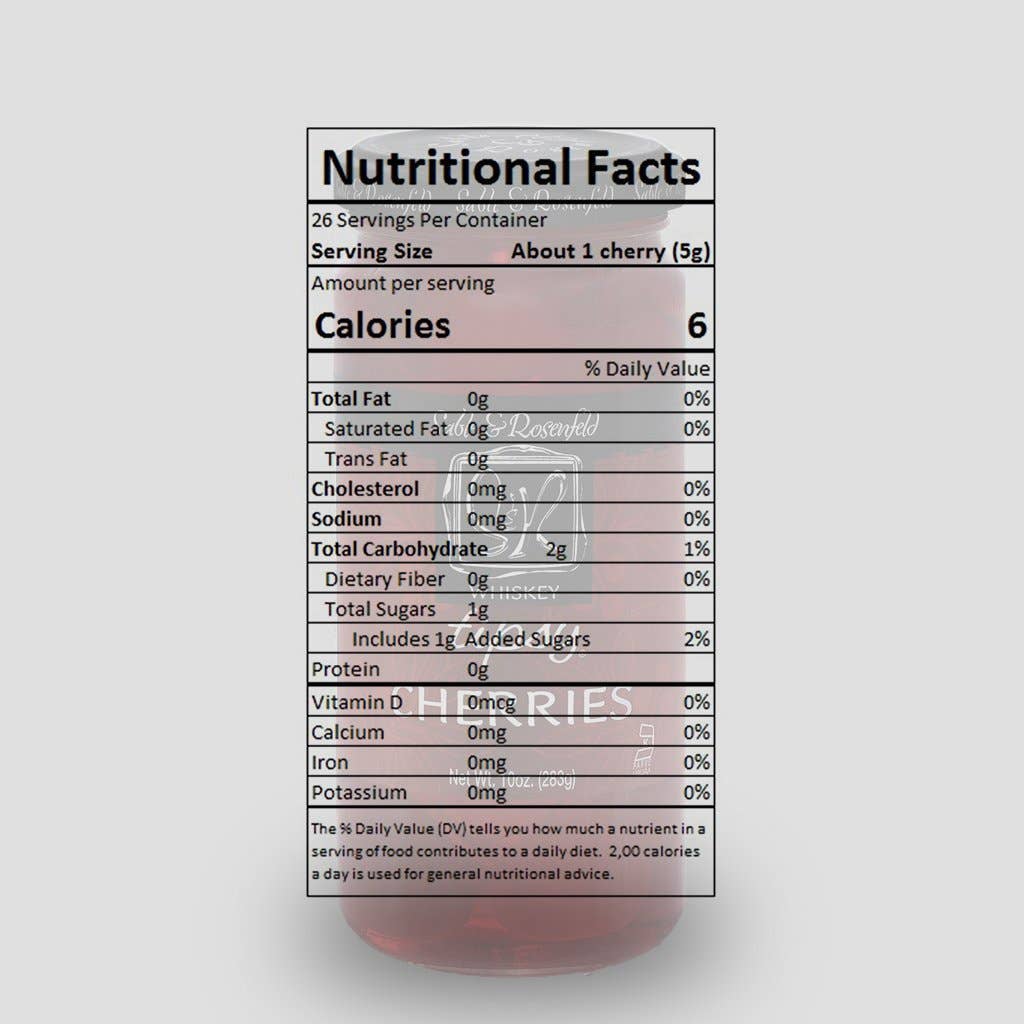 Wholesome Good - Wholesale Cocktail Mix/Syrup - Sable & Rosenfeld Whiskey Tipsy Cherries - 10oz1