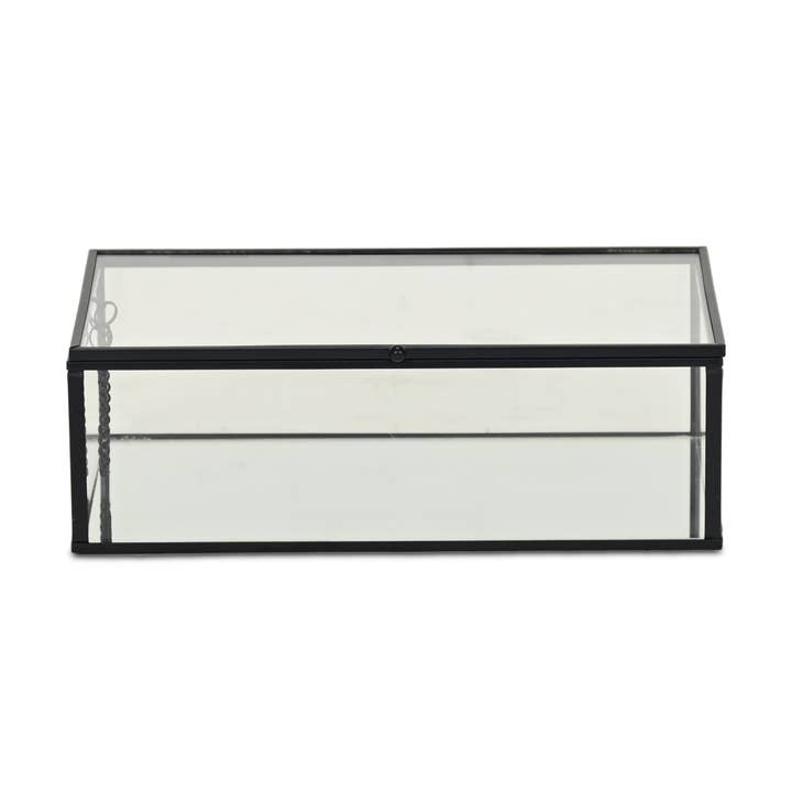Cheungs Home Decor - Wholesale Decorative Box - Lume Glass & Metal Frame Storage Box