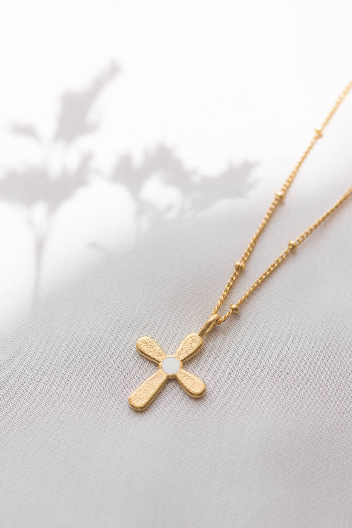 Bacci – Engroshandel Halskæde med vedhæng – Guld halskæde - Celeste - Ecru