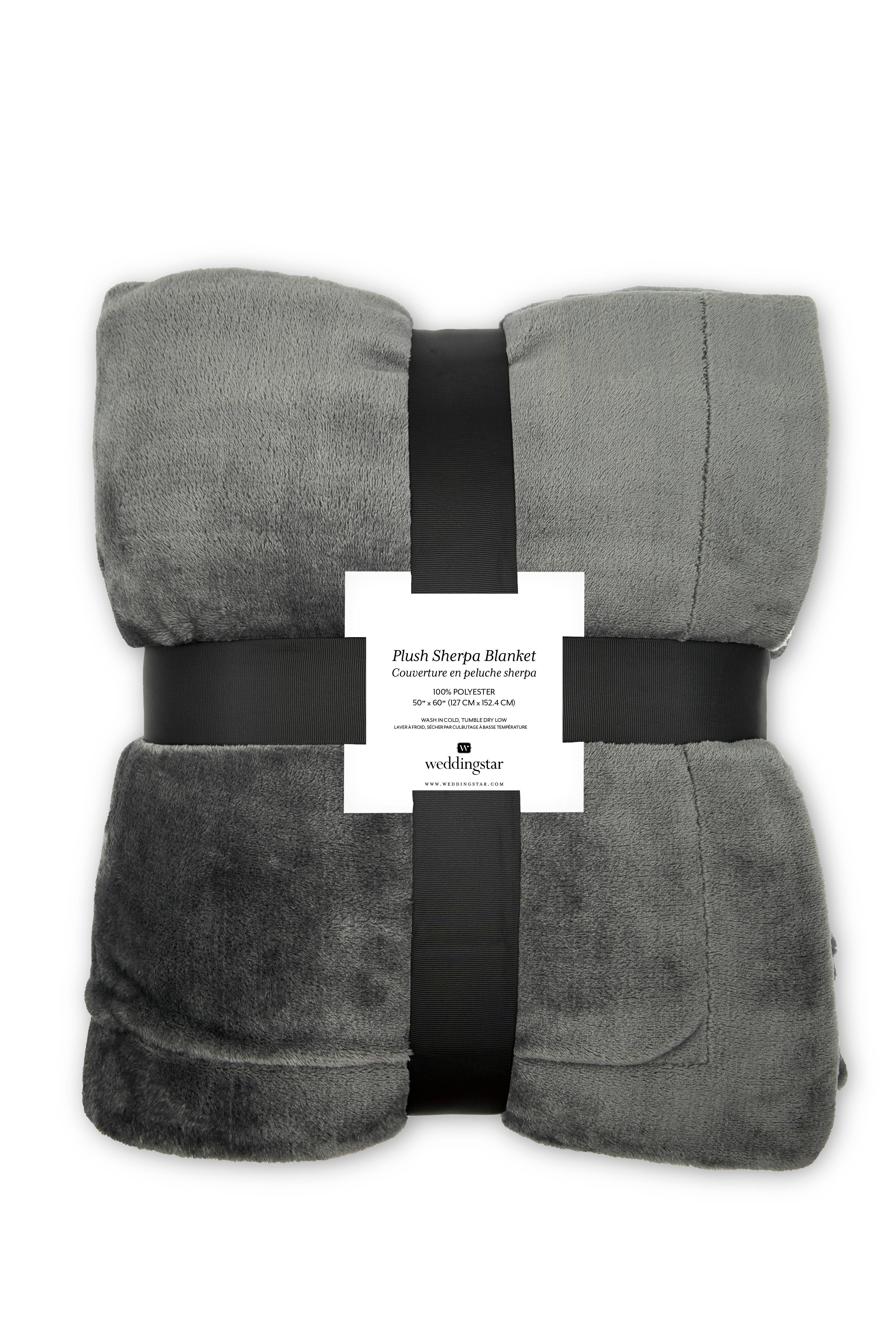 Weddingstar Inc. - Vendita all'ingrosso Plaid - Coperta Sherpa morbida e peluche ultra confortevole10