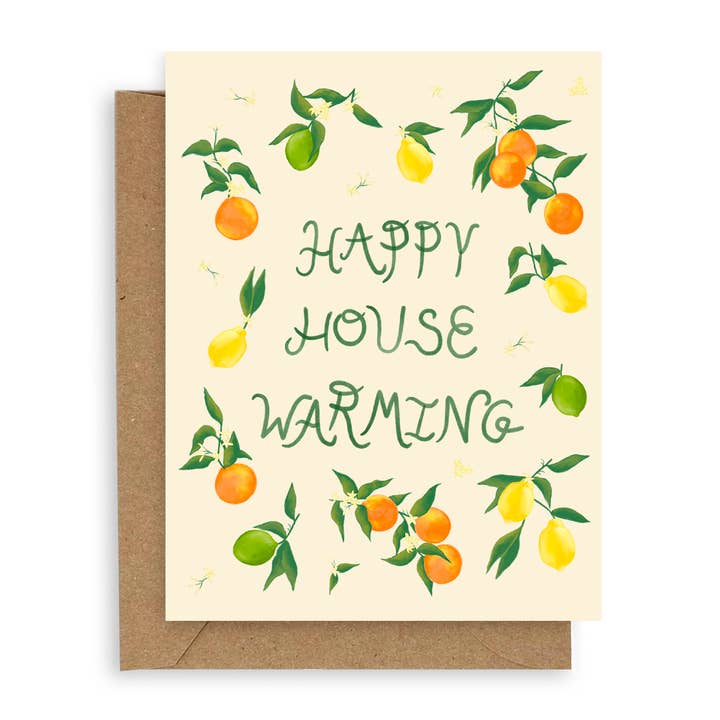 Cartão Citrus Happy Housewarming por atacado de Adelfi
