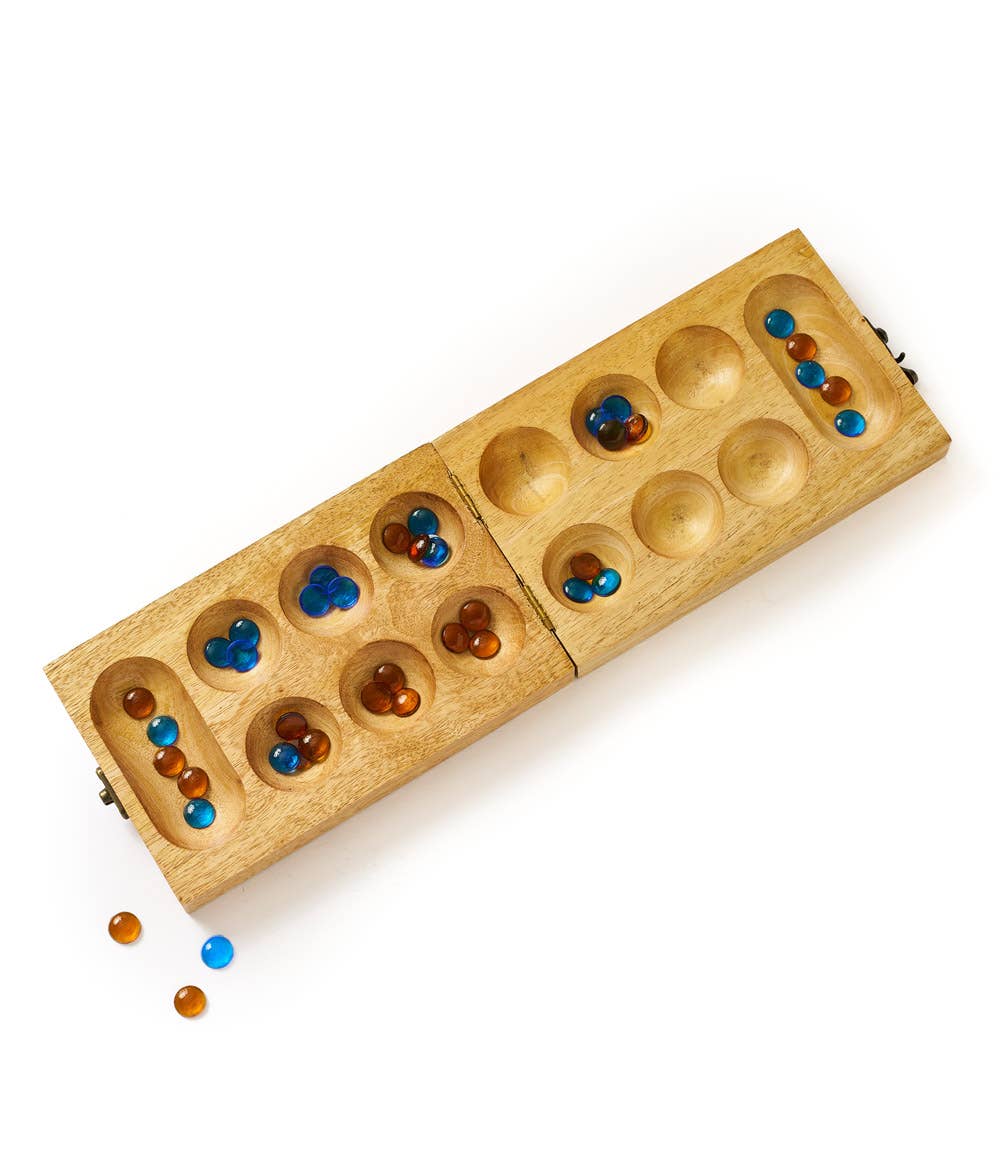 Matr Boomie Fair Trade - Wholesale Board Game - Mancala Wooden Game Set - Hand Carved Mango Wood3