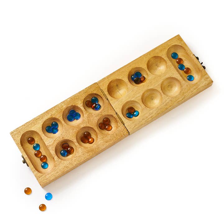 Matr Boomie Fair Trade - Wholesale Board Game - Mancala Wooden Game Set - Hand Carved Mango Wood3