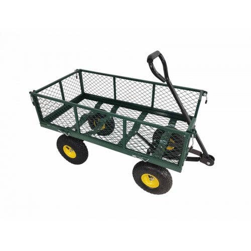 FIXTUREDISPLAYS - Wholesale Garden Tool - Heavy Duty Lawn/Garden Utility Cart/Wagon With Removable Side Meshes 10086