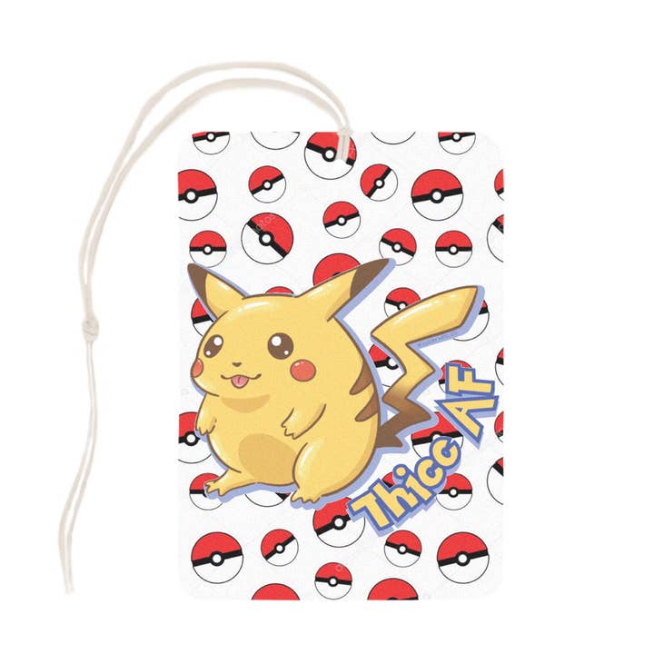Chonky Pikachu Air Freshener for wholesale by Lucky Mfg. Co.