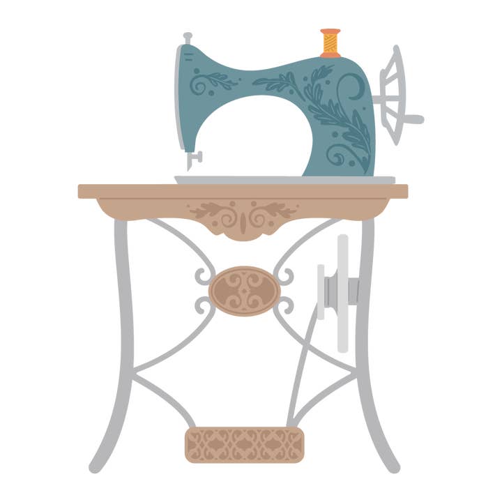 Lovely Layers: Antique Sewing Table - Honey Cuts - Stand-Alone Dies for wholesale by Honey Bee Stamps
