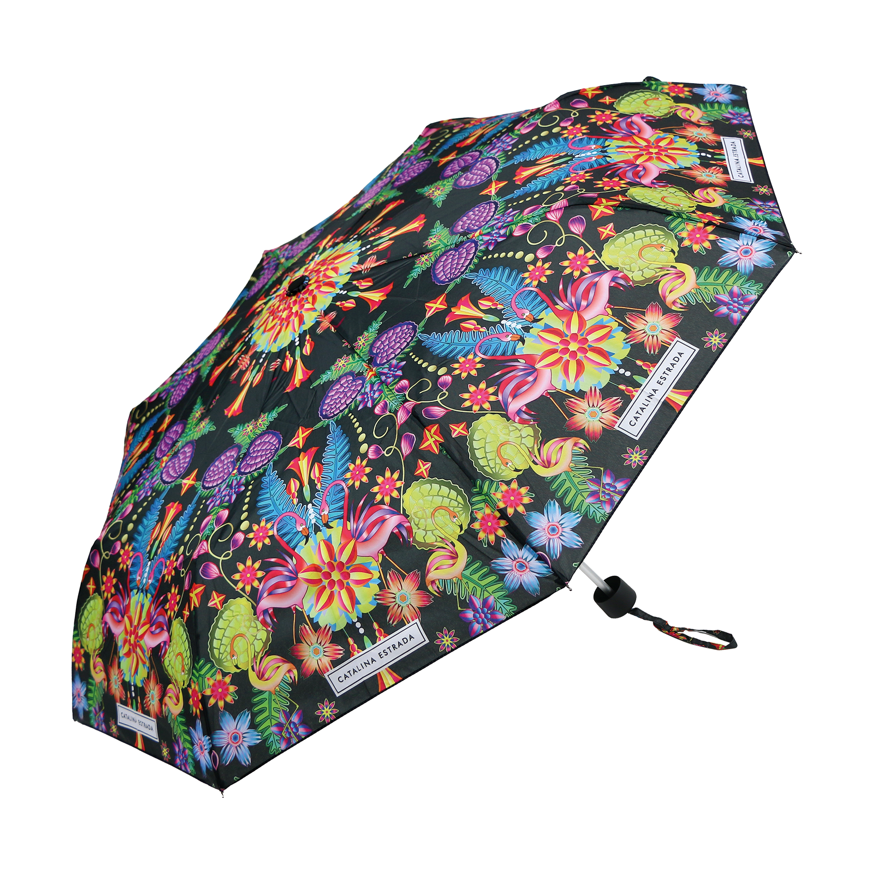 Cuatrogotas - Wholesale Umbrella - Women's - Catalina Estrada Manual Elegance Folding Umbrella. Ref.620311
