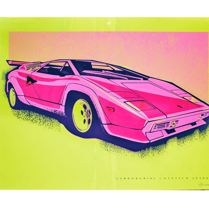 1982 Countach LP400S - Wall Art Print - 22x30 for wholesale by 22nd of Never