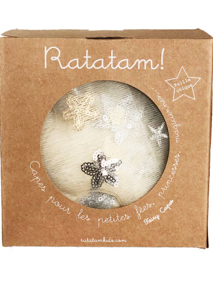 Ratatam! - Vendita all'ingrosso Mantella - Bambini - Mantello da fatina in oro e argento ricamato con paillettes