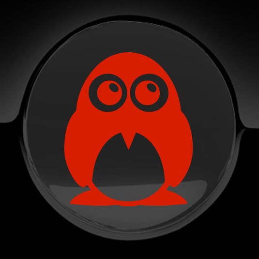 Adorable Penguin Fuel Cap Car Sticker for wholesale by WinsterCreations™