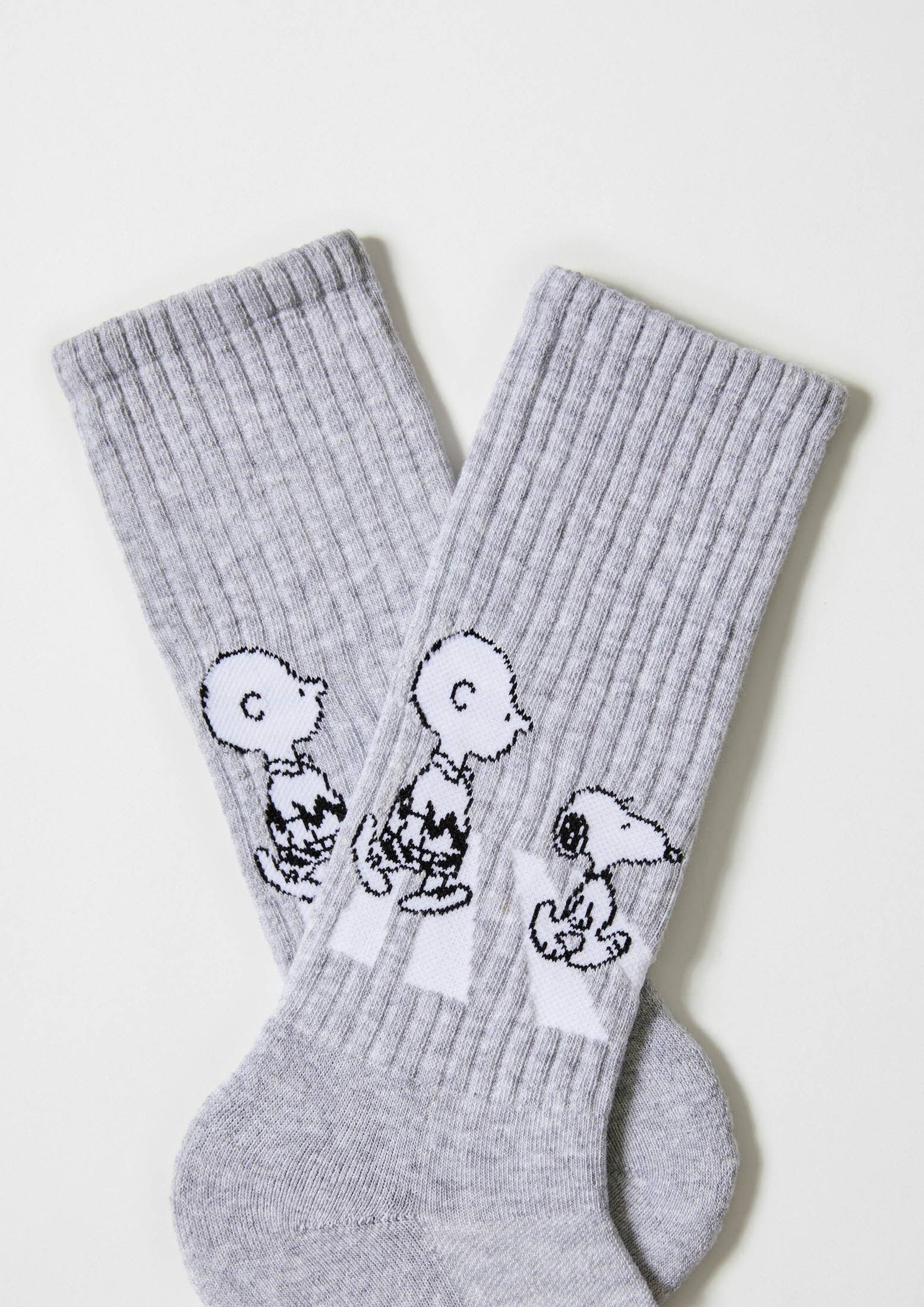 Grey BeSnoopy Walk Street - 100% Organic Cotton Socks for wholesale on Faire1