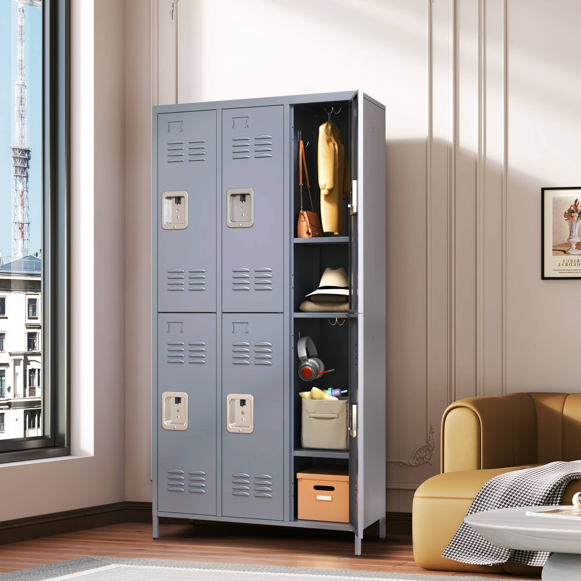 39F Inc. - Wholesale Cabinet - 72inH Storage Lockers for Employees,Home,Gym,School,Garage34