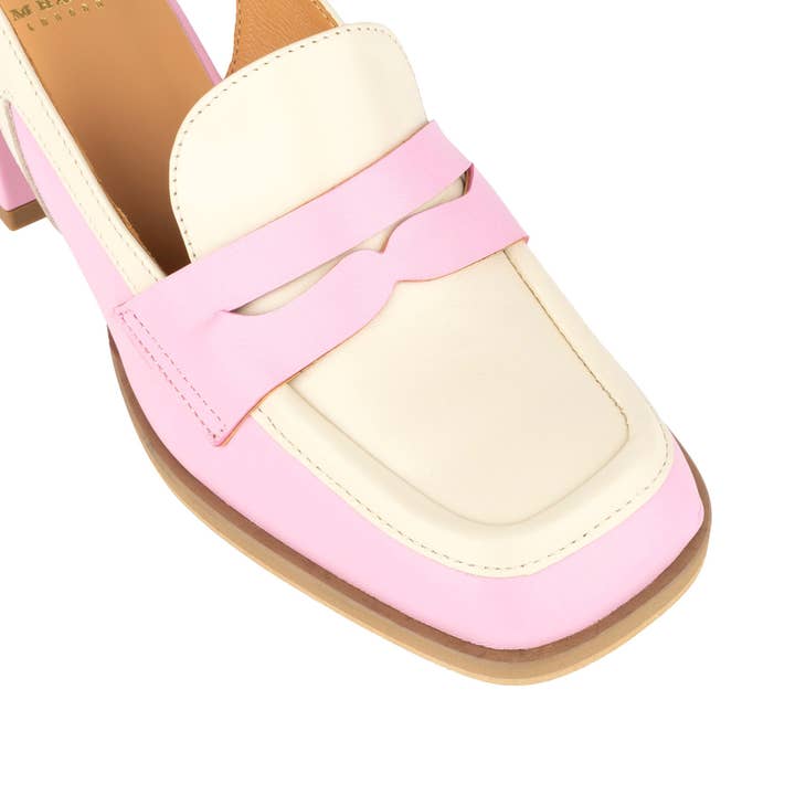 Embassy London - Wholesale Low Heels - Women's - Diana - Pink & Cream Pastel6