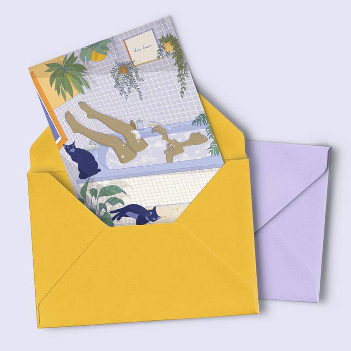 minttu illustrations - Wholesale Postcard - Postcard "slow down"1