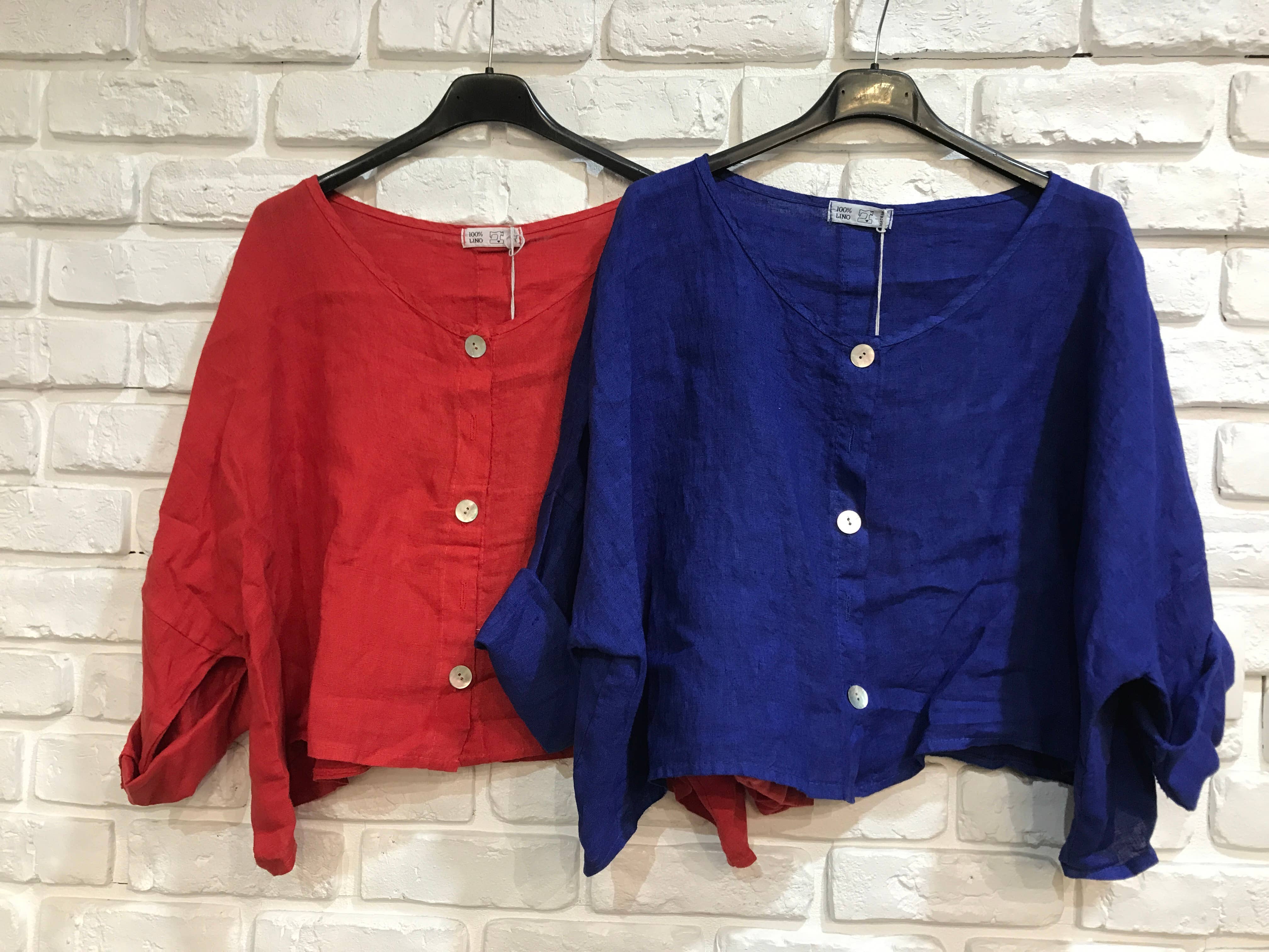 la maison des fibres naturelles - Wholesale Jacket - Women's - 3/4 sleeve linen jacket 906 100% linen31