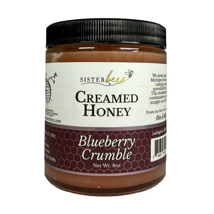Blaubeer Crumble Rahmhonig - 8 Unzen für den Großhandel von Sister Bees LLC