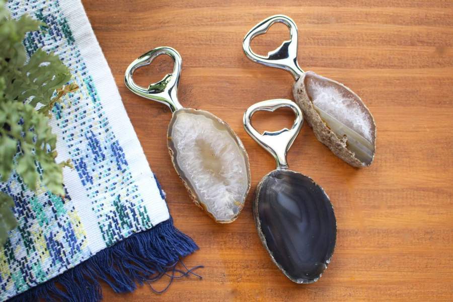Rock Paradise - Wholesale Bottle/Wine Opener - Natural Stone Bottle Opener Citrine, Agate, Rose and Crystal5