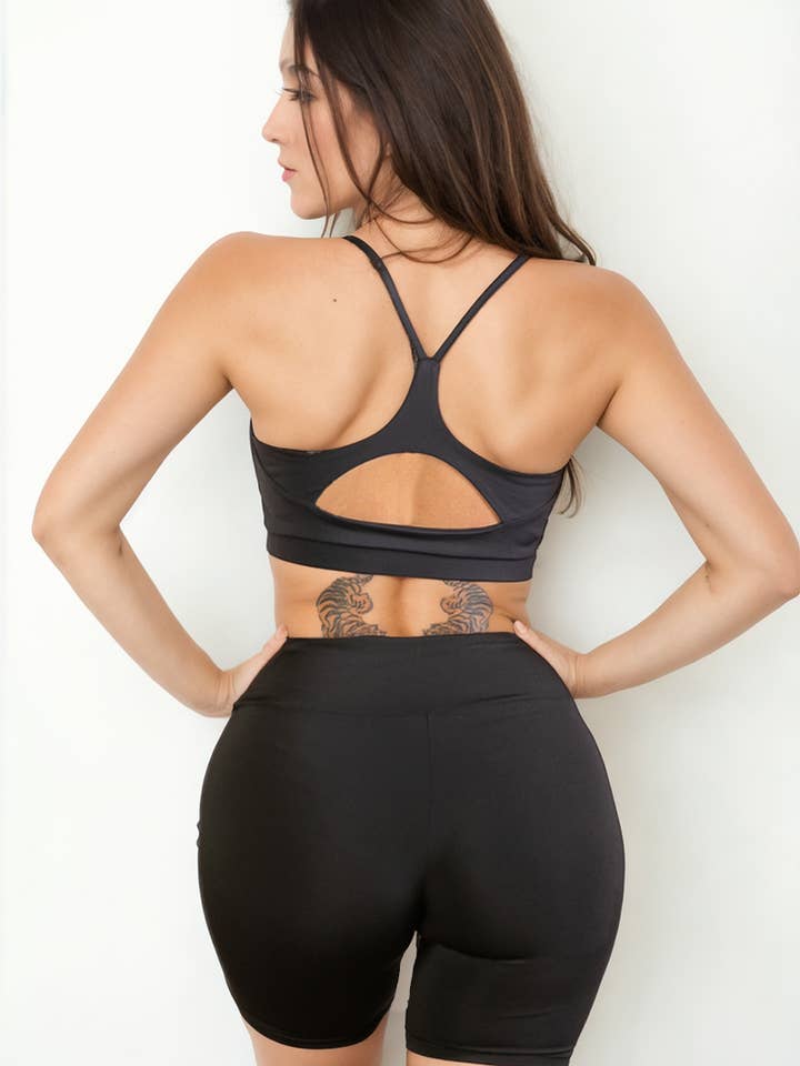 CAPELLA APPAREL - Wholesale Sports Bra - Women's - Racerback Cutout Sports Bra4