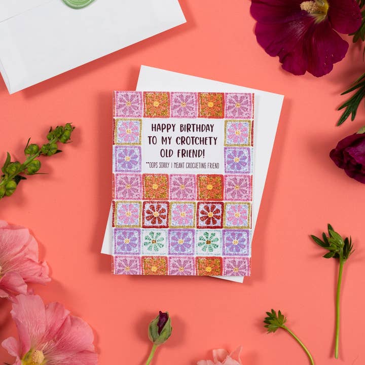 Jaybee Design - Wholesale Birthday Card - Happy Birthday To My Crotchety Old Friend!- Greeting Card1