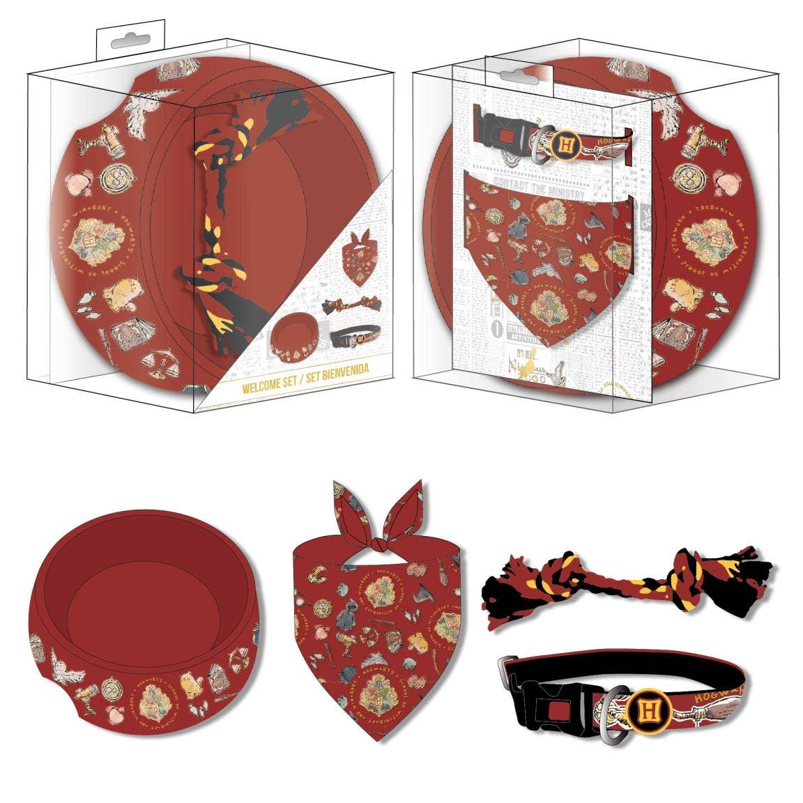 Mastoys, S.L. - Vente Gamelle – chat et chien - Set d'accueil pour animaux Harry Potter - 28000016320