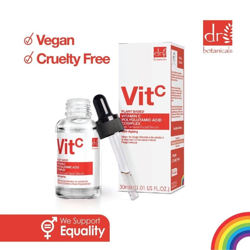 Dr. Botancials | Anti-Ageing Vegan Skincare – wholesale Facial serum/concentrate – Vitamin C 3% & Polyglutamic Acid Complex 1% & Brightening Facial Serum 30ml3