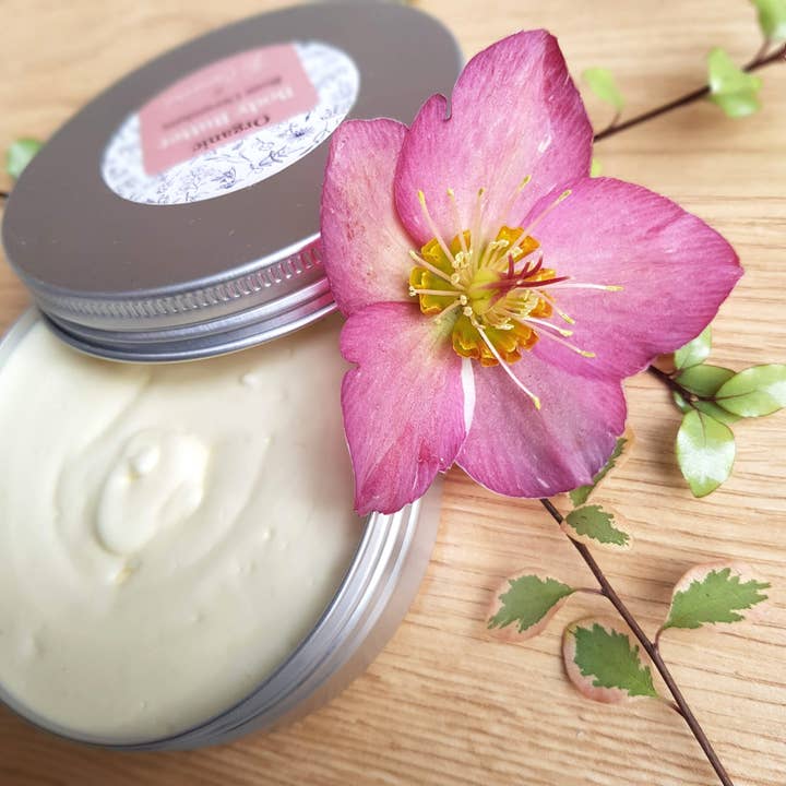 Organic and Vegan Body Butter, Rose Geranium for wholesale by The Creamerie