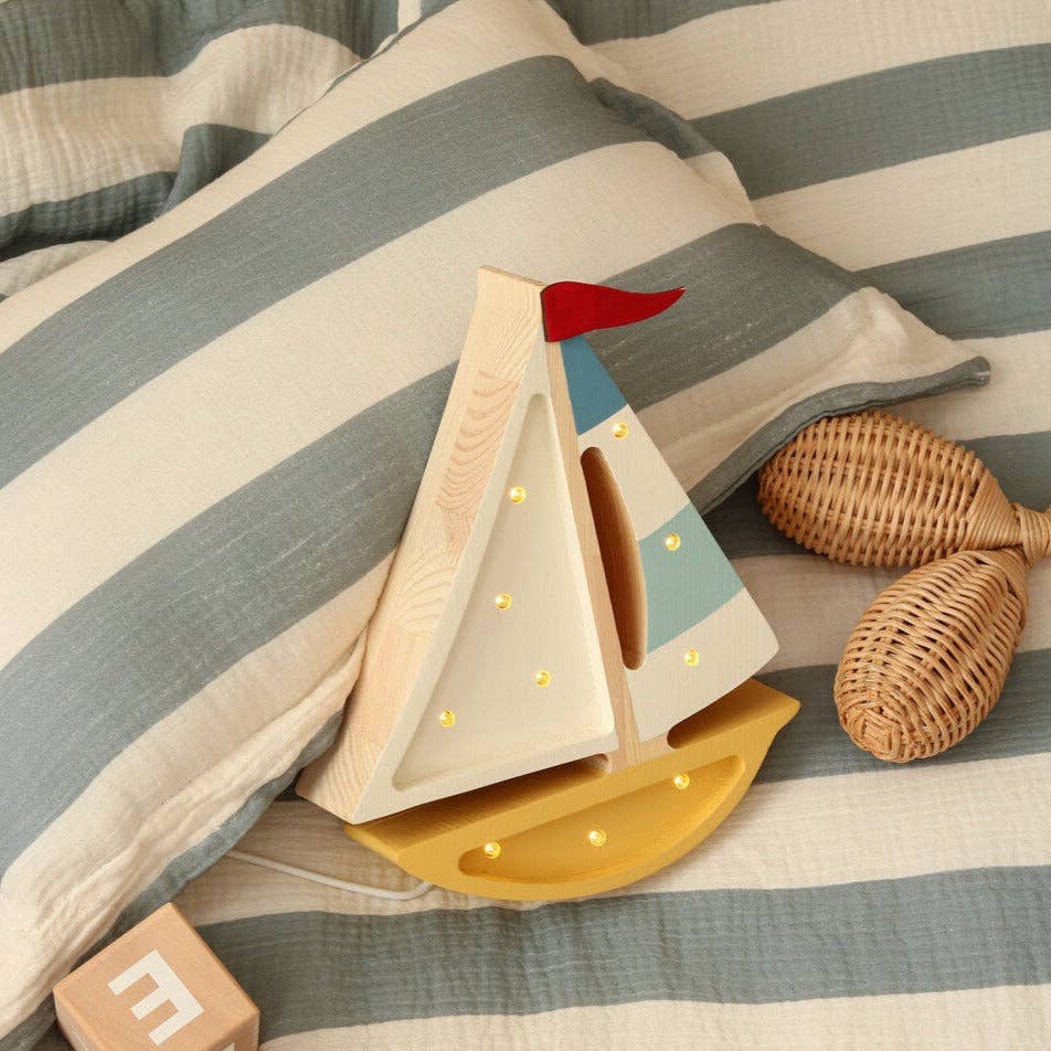 Little Lights - Wholesale Night Light - Kids & Baby - Little Lights Mini Sailboat Lamp2