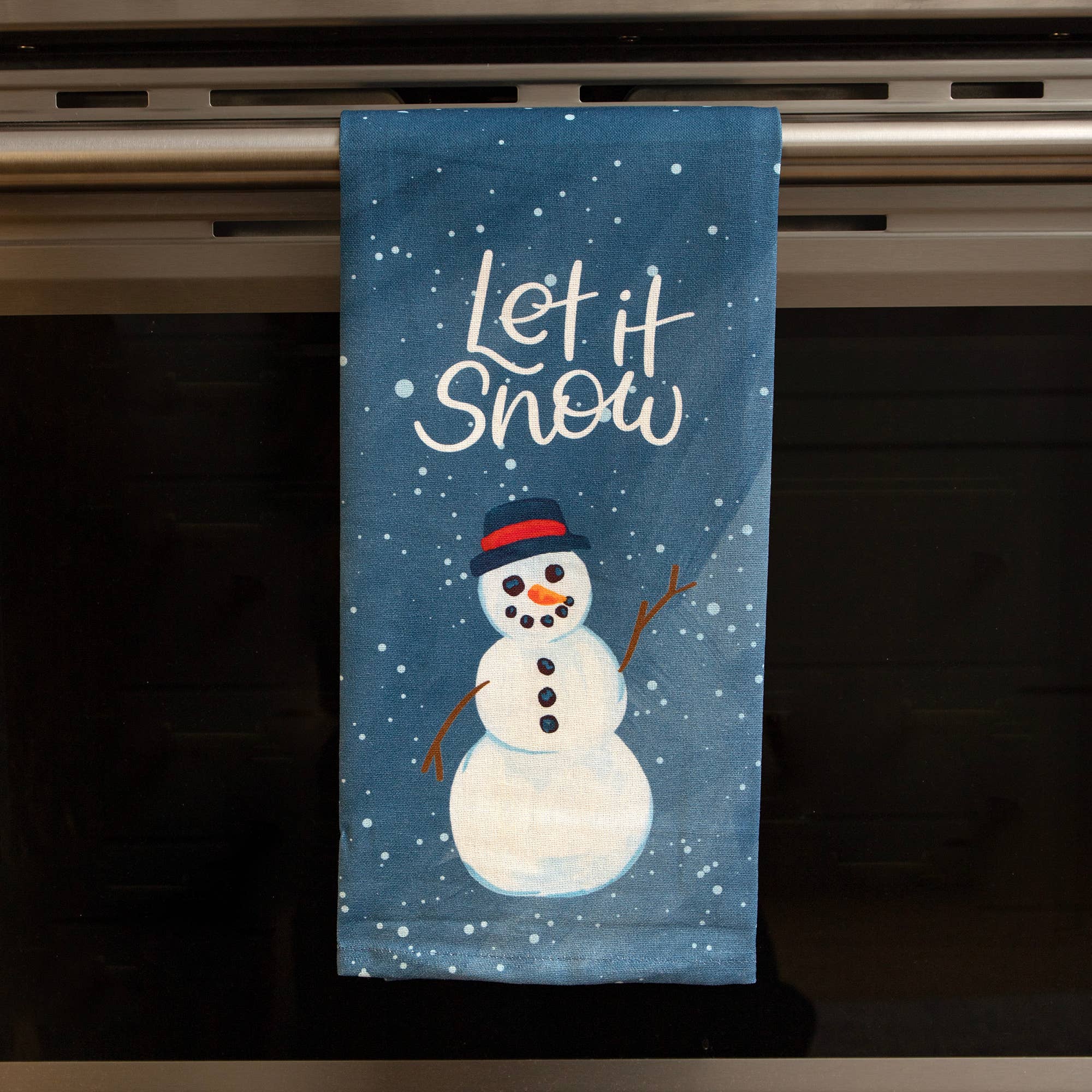1canoe2 | One Canoe Two Paper Co. - Wholesale Tea Towel - Let It Snow Snowman Kitchen Tea Towel2