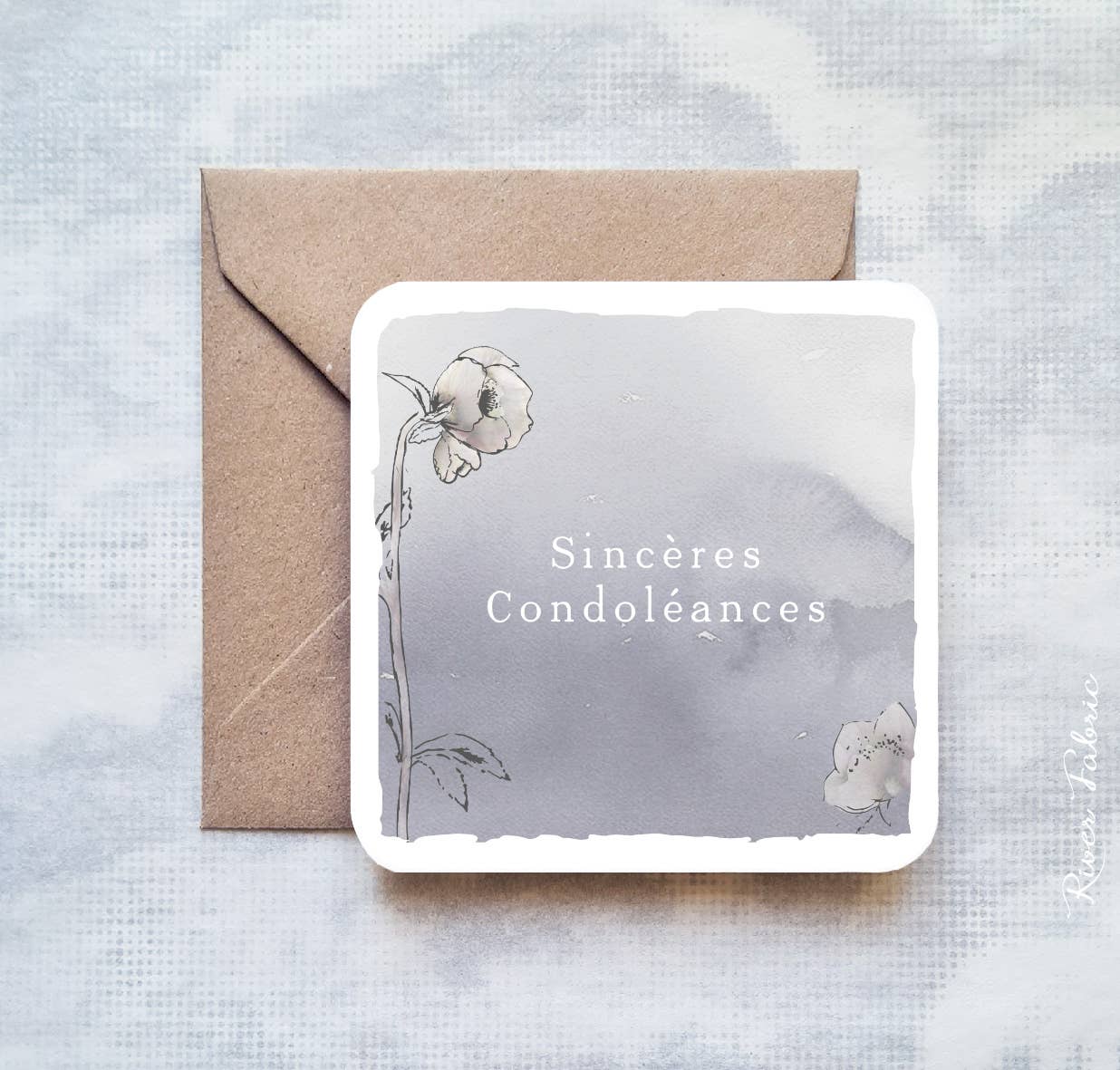 River Fabric – wholesale Kontorsmateriel/Notecard Set – FLORIST-set med 60 kort 10 x 10 cm utan kuvert - 5x12 modeller8