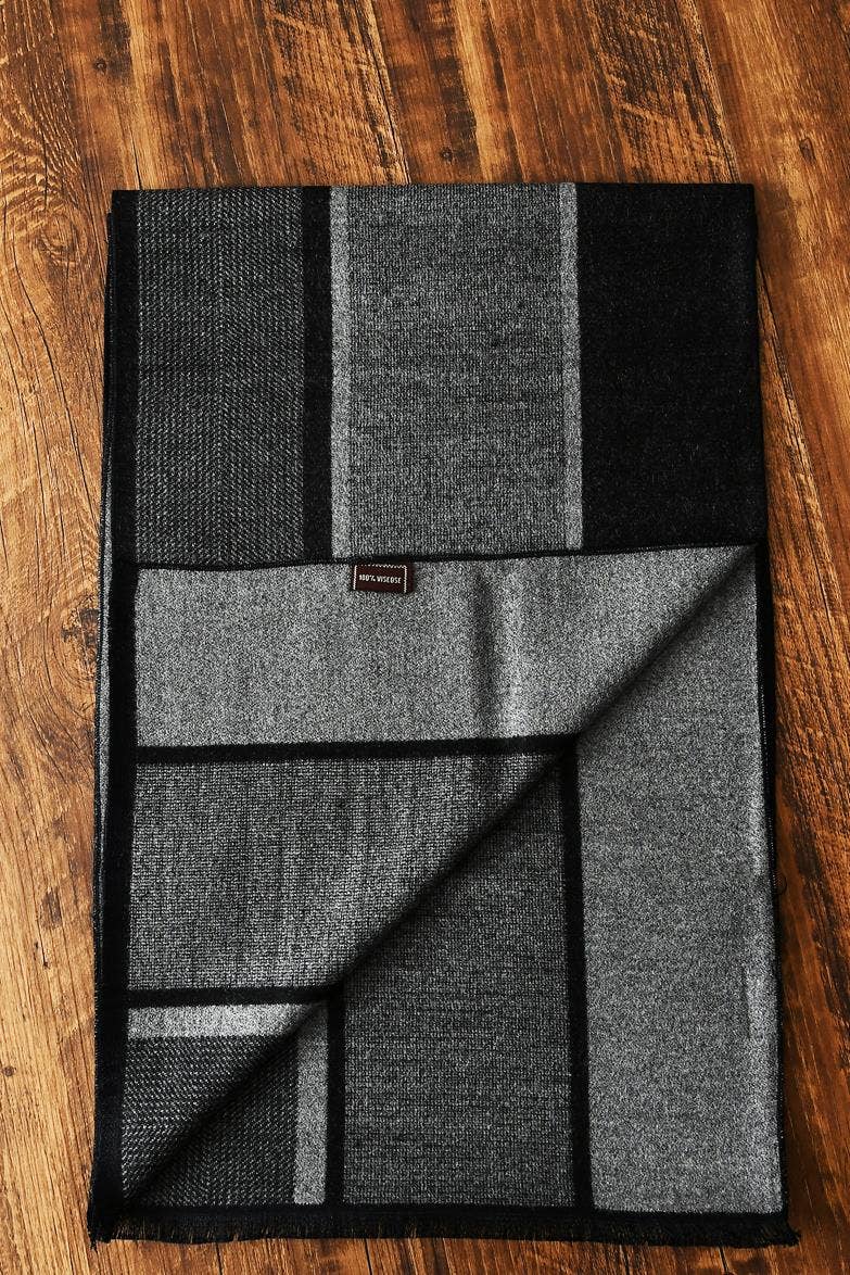 Fashion Scarf World - Wholesale Scarf - Unisex - Wide Stripe Print Men/Unisex Scarf0