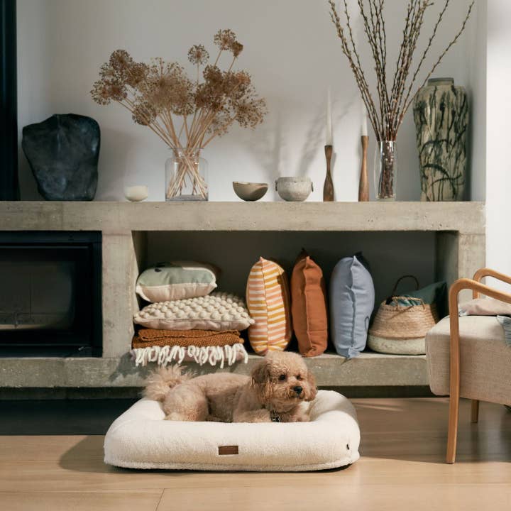 Pup & Kit - Wholesale Pet Bed - Dog - PupPillow Fleece Dog Bed - Natural5