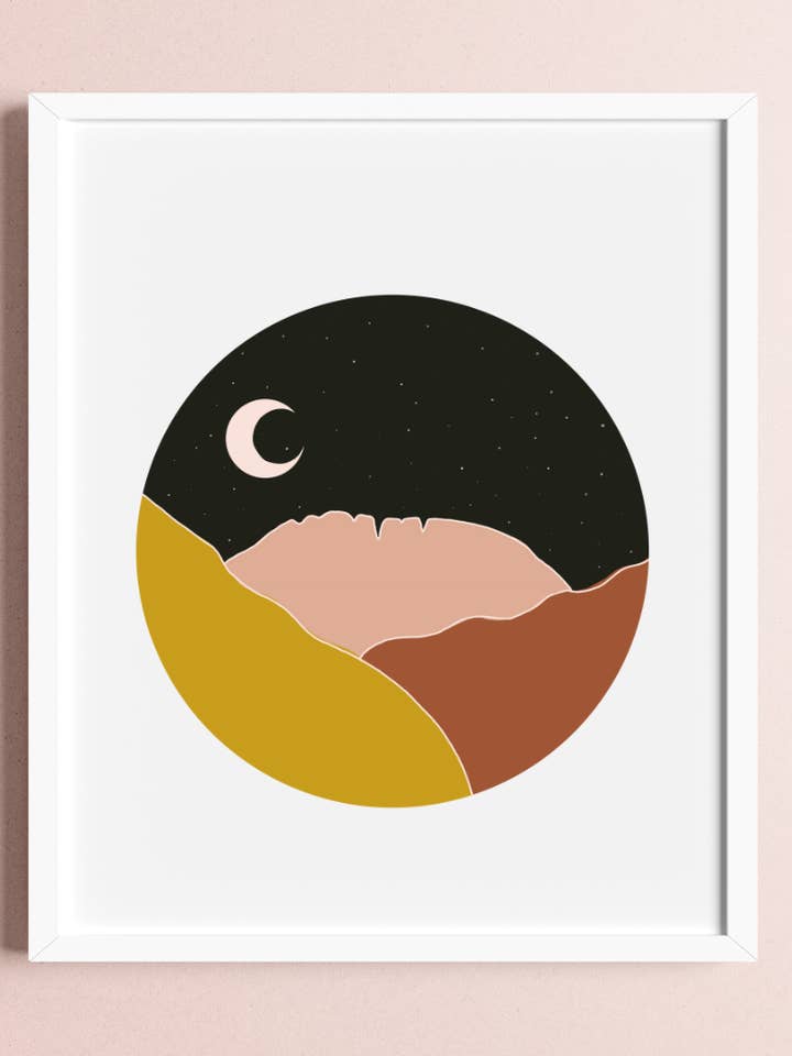 Midnight Mountain Print for wholesale by Simply Elcee