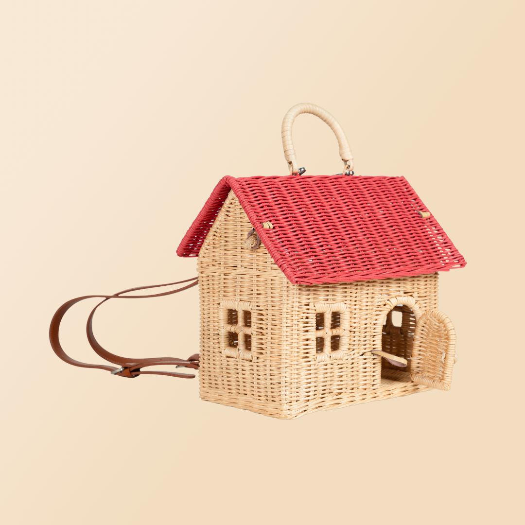 MOMIJI - Wholesale Backpack - Kids - Handcrafted - Lydia House Bag - Rattan Wicker7
