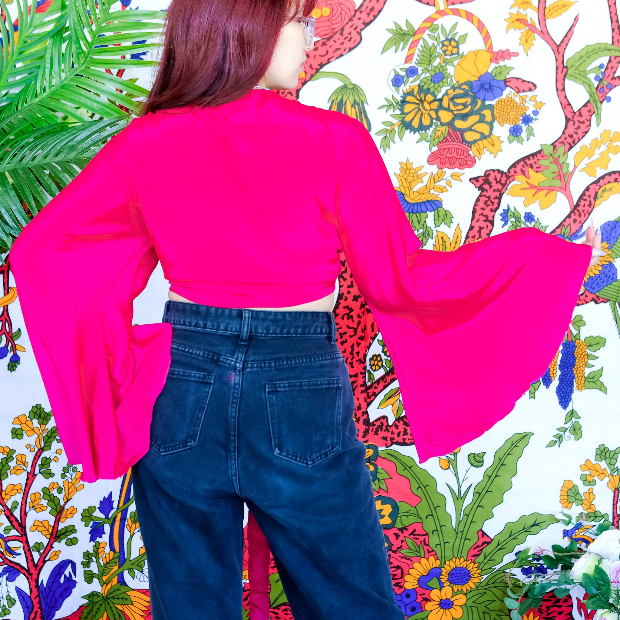 Karma Nepal Crafts - Vendita all'ingrosso Camicetta - Donna - Top avvolgente in seta tinta unita13