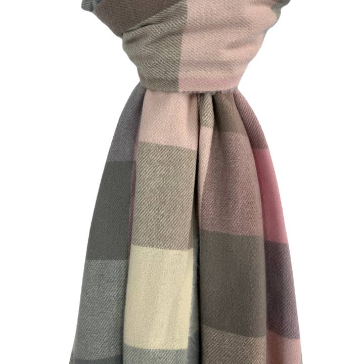 London Scarves - Wholesale Scarf - Women's - Classic colourful mini check scarf with tassels22