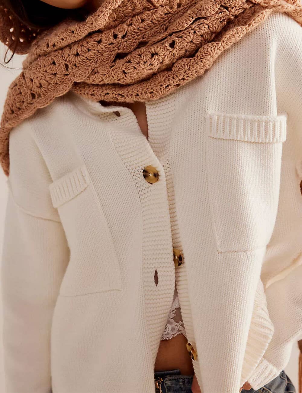 Sweetkama – wholesale Cardigan – Women’s – Ladies Button Front Dropped Shoulder Cardigan SKT5297