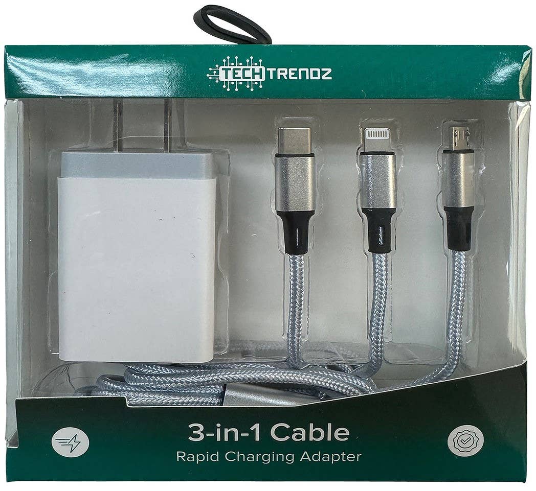 Tech Trendz - Wholesale Charging Cable - All in one quick charging cable and adapter set1