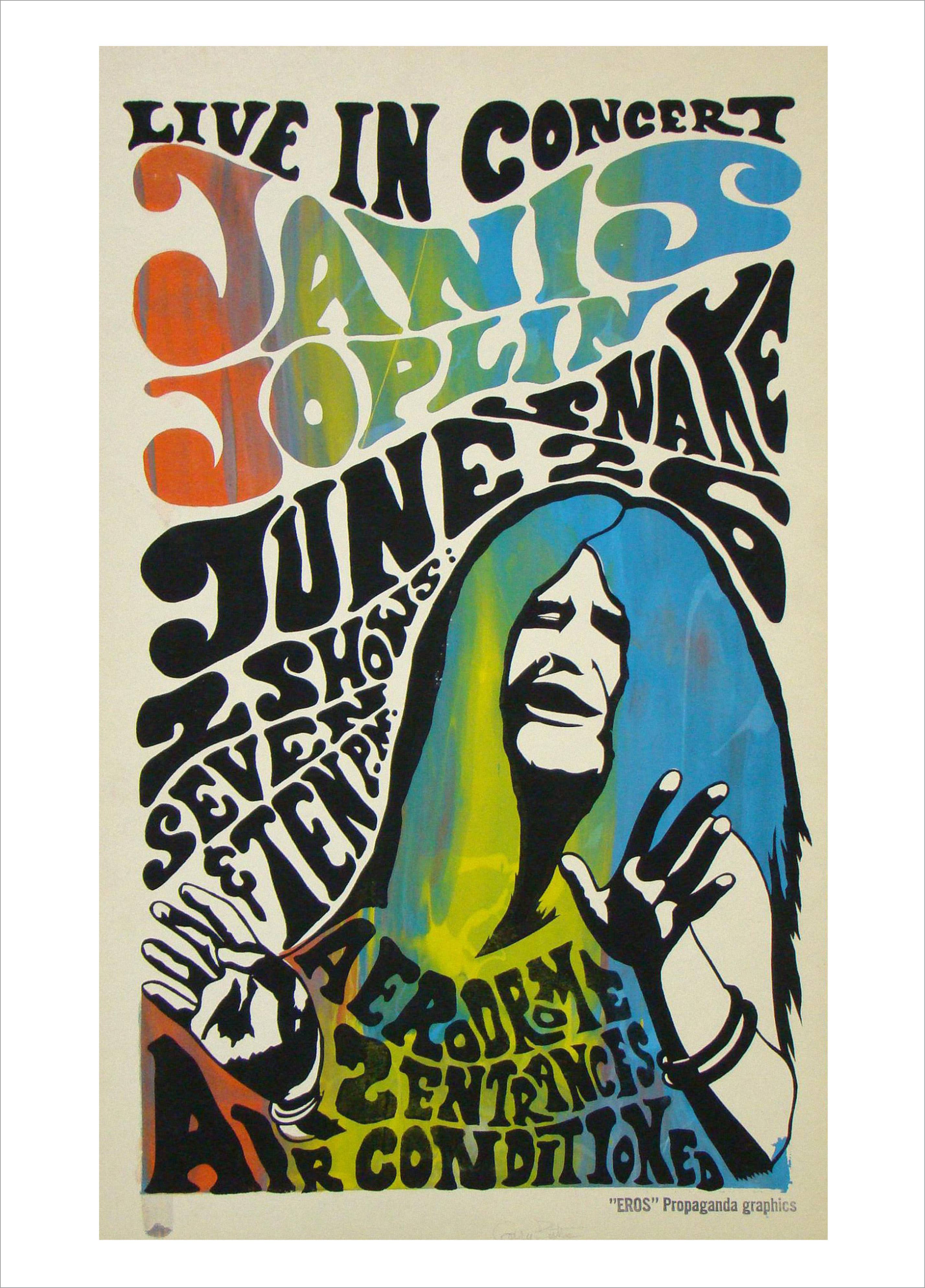 The Retrospect Group Collection - Wholesale Poster - Janis Joplin Concert Poster, 1970