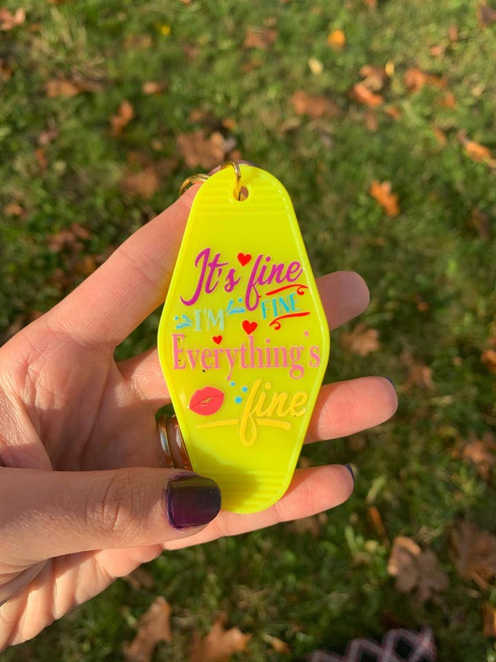 Det är bra Allt är bra Sarkasm Nyckelring Gåva för wholesale av The E Tribe Co.