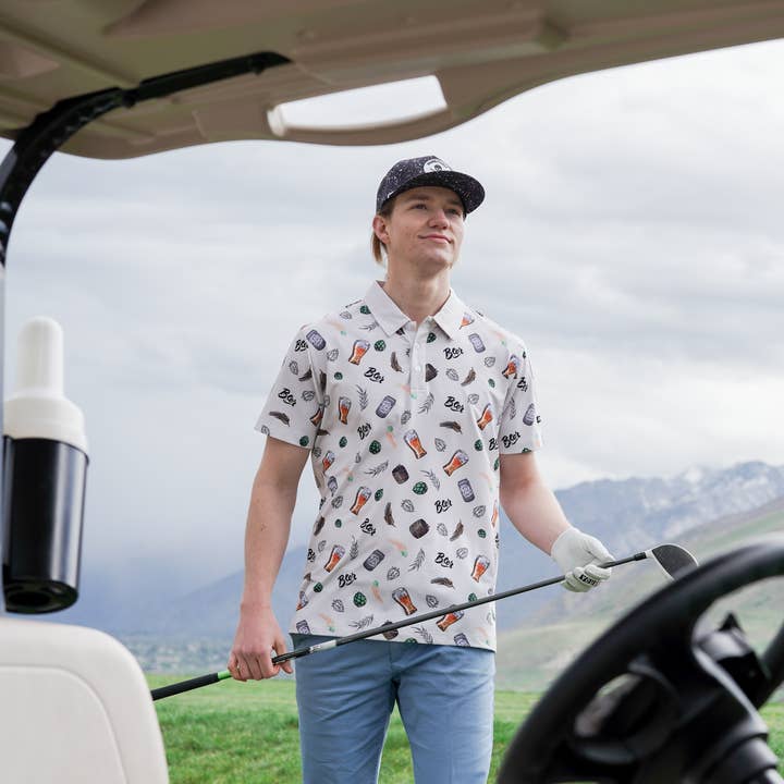 Shank It Golf - Wholesale Polo – Men’s - Beer Polo 2.06