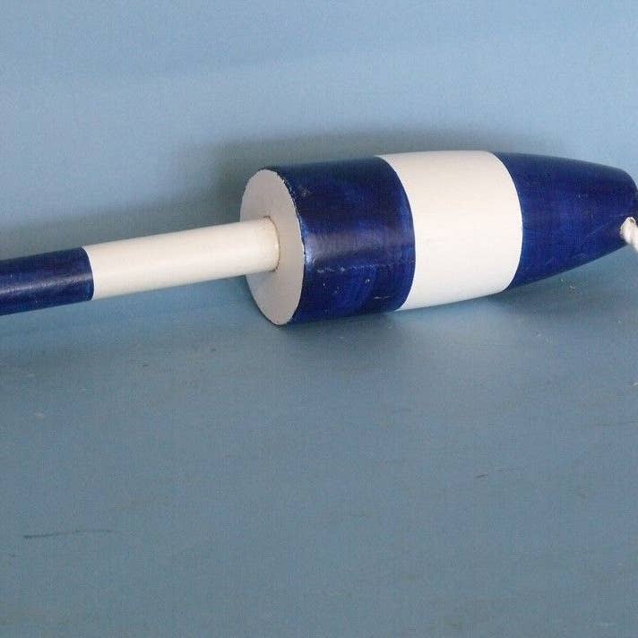 Hampton Nautical - Wholesale Sign - Dark Blue Cape Rock Lobster Trap Buoy Wall Sign3