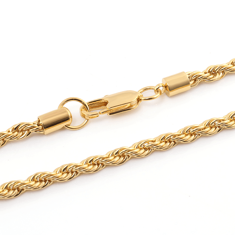 ElevateWell - Wholesale Link & Chain Necklace - Gold Rope Chain1