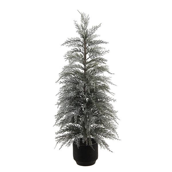 3' Flocked Cedar Tree for wholesale by CG Hunter
