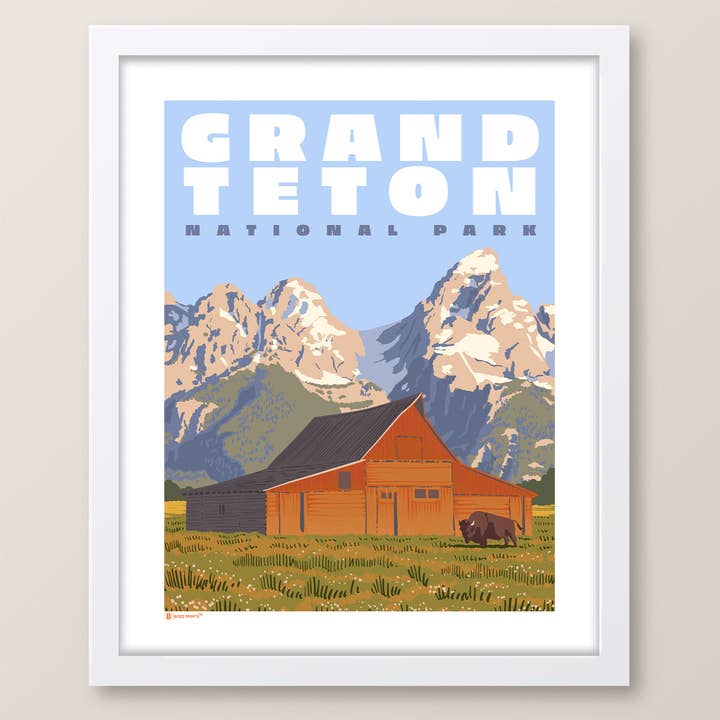 Grand Teton National Park Mormon Row Print for wholesale by Bozz Prints